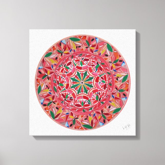 Mandala Harmonia Ravante Canvas Print (Front)
