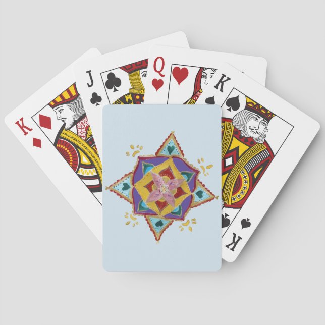 Mandala Hearts Classic Playing Cards (Back)