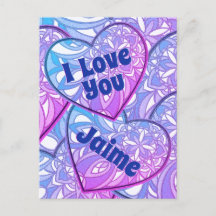 Mandala Hearts I Love You 