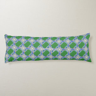 Mandala hearts pattern blue Thunder_Cove Body Pillow
