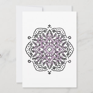 mandala holiday card