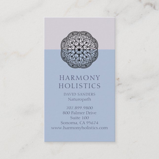 Mandala Holistic Health Business Card (Front)