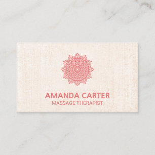 Mandala Icon   Texture Background Business Card