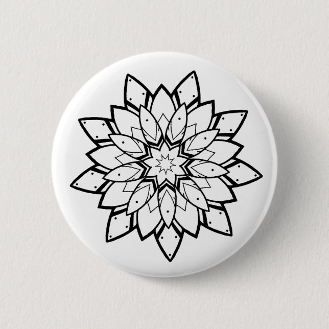 Mandala II Badge 2 Inch Round Button (Front)