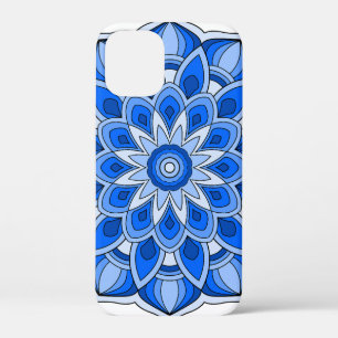 Mandala in blue iPhone 12 mini case