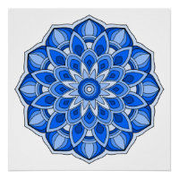 Mandala in blue