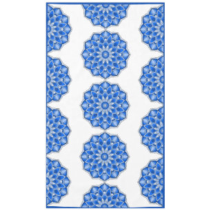 Mandala in blue  tablecloth