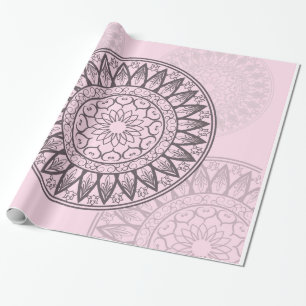 Mandala in Pink Wrapping Paper