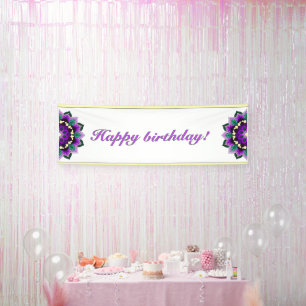 Mandala in purple banner