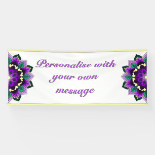 Mandala in purple banner