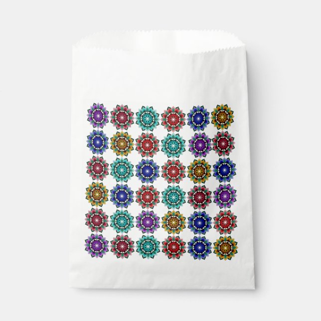 Mandala in various colors favour bag (Front)
