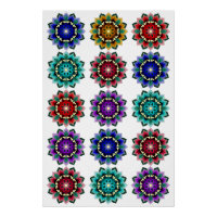 Mandala in various colors