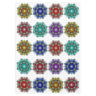 Mandala in various colours tablecloth