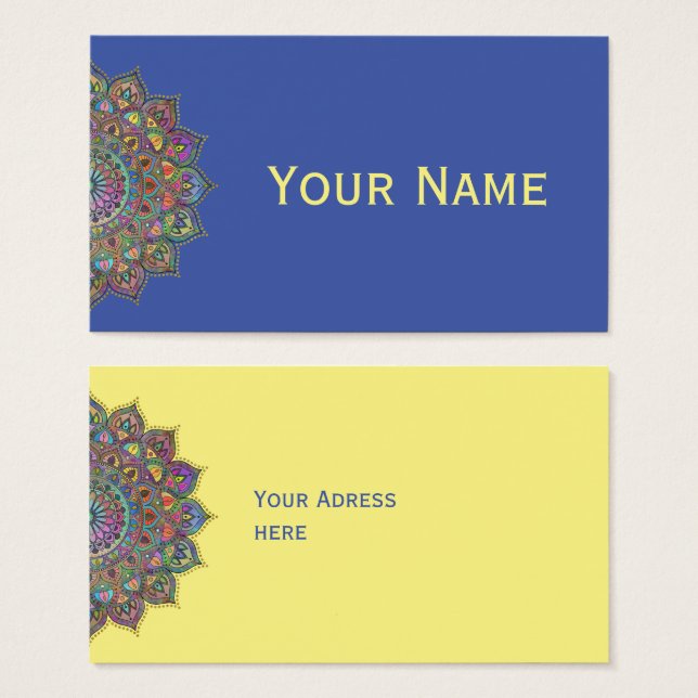 Mandala Inde Style 1 (Devant & derrière)