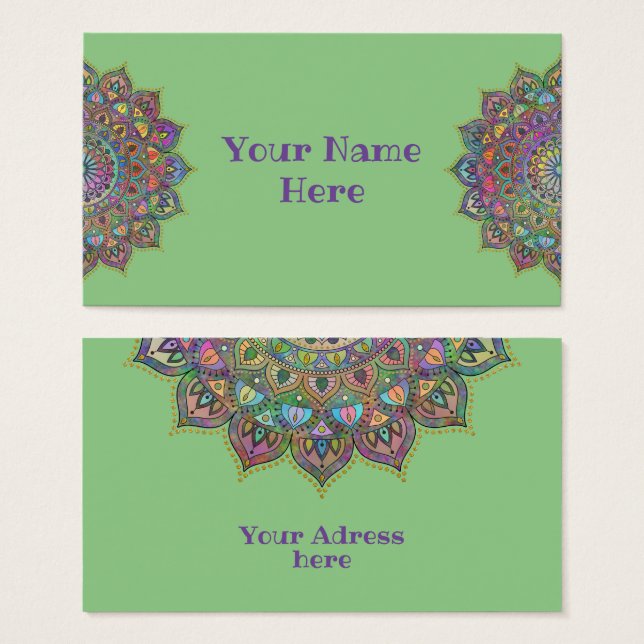 Mandala Inde Style 1 (Devant & derrière)