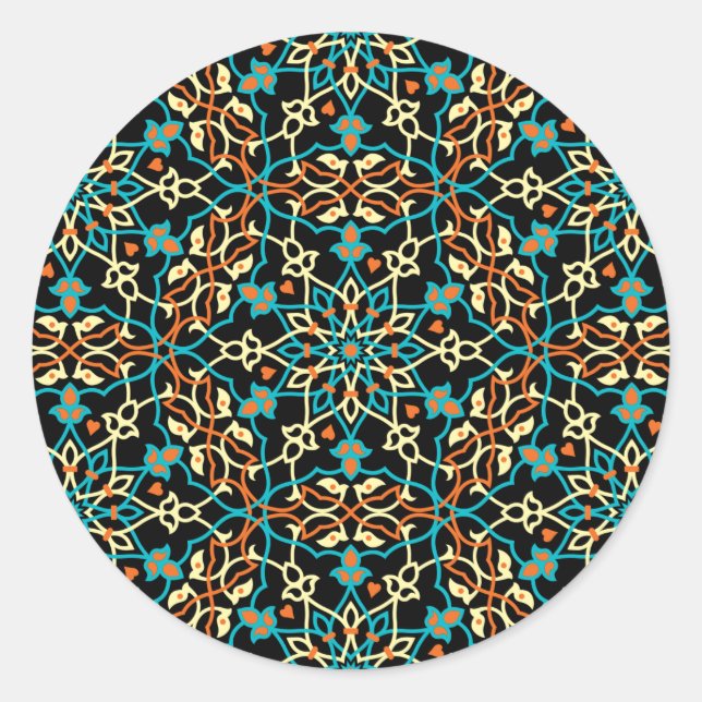 Mandala Inspiration 6 Classic Round Sticker (Front)