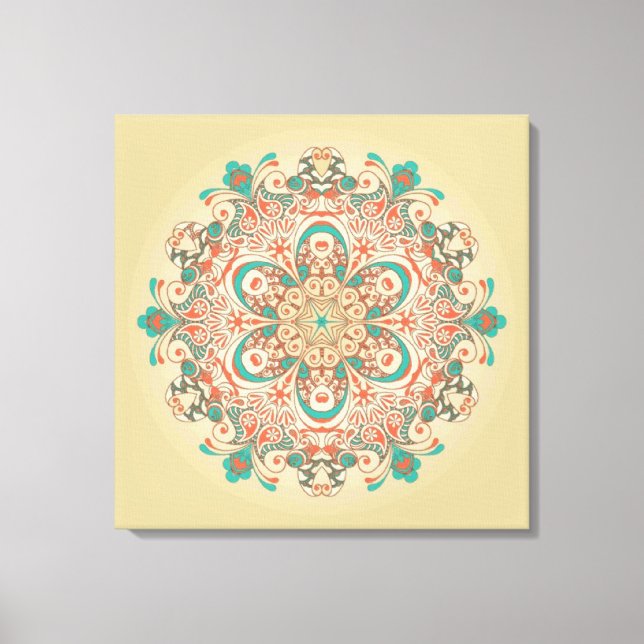 Mandala Kaleidoscop - Toile Emballée (Recto)