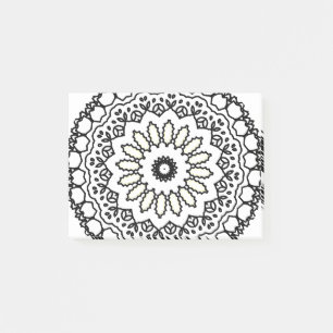 mandala kaleidoscope arts post-it notes