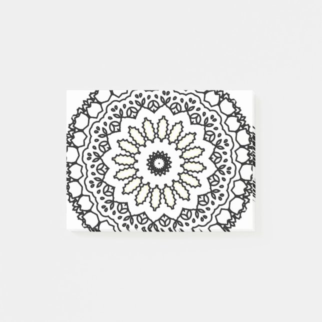 mandala kaleidoscope arts post-it notes (Front)