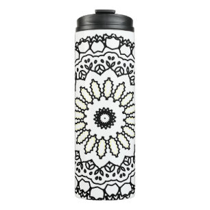 mandala kaleidoscope arts thermal tumbler