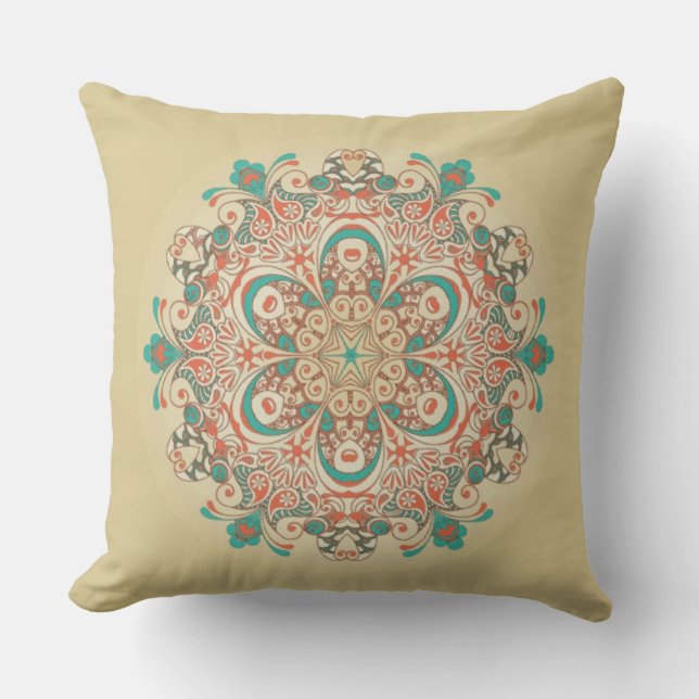 Mandala Kaleidoscope Mandala - Pillow (Front)