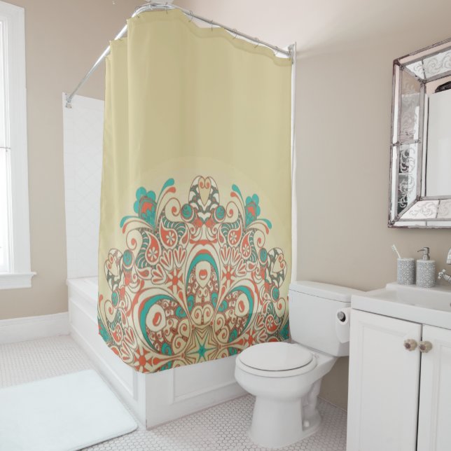 Mandala Kaleidoscope Mosaiic - Shower Curtain (In Situ)