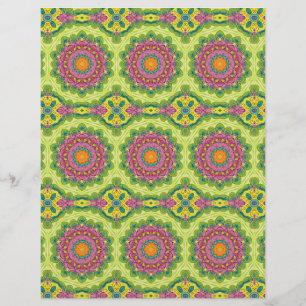 Mandala Kaleidoscope Scrapbook Paper