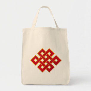 Mandala Karma Buddhism Eternal Knot Tote Bag