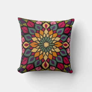 Mandala Kilim Lumbar Pillows: Artisanal Beauty Throw Pillow