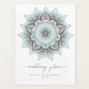 Mandala Lace Wedding Lt. Blue ID968 Planner