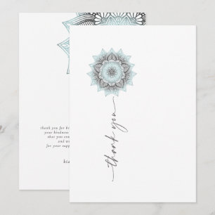Mandala Lace Wedding Thank You Lt. Blue ID968 