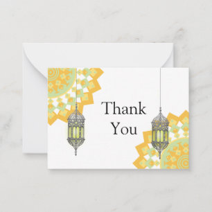 Mandala Lamp Thank You Card