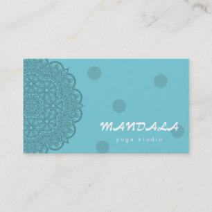 MANDALA LOGO CUSTOMIZED YOGA INSTRUCTOR BUSINESS BUSINESS CARD