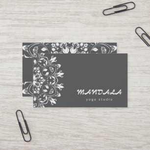 MANDALA LOGO CUSTOMIZED YOGA  INSTRUCTOR BUSINESS CARD