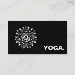MANDALA LOGO CUSTOMIZED YOGA INSTRUCTOR BUSINESS CARD