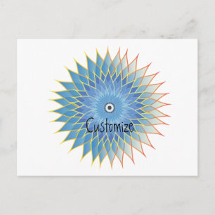 Mandala Lotus Blossom Thunder_Cove Postcard