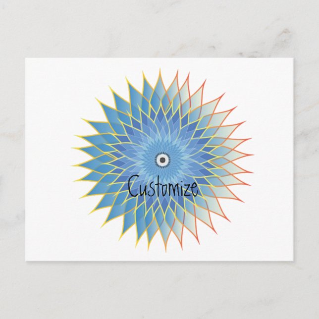 Mandala Lotus Blossom Thunder_Cove Postcard (Front)