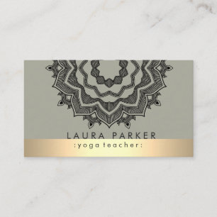 Mandala Lotus Flower Yoga Meditation Holistic Business Card