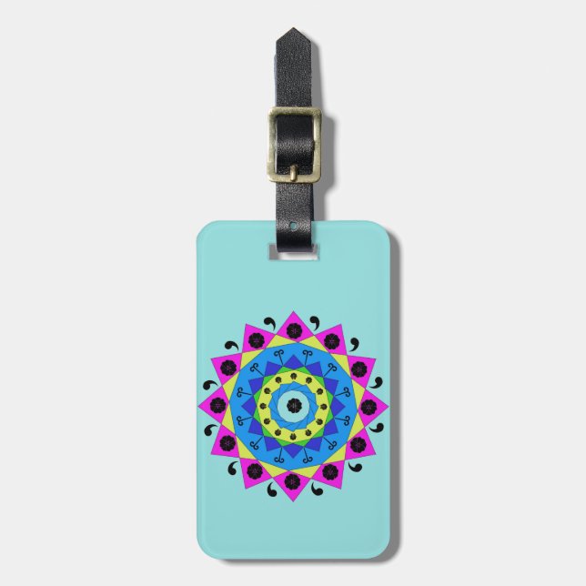 Mandala Luggage Tag (Front Vertical)