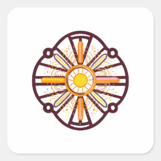 mandala Lumber flagmandala Lumber Pen Square Sticker