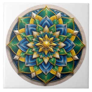 Mandala Luxe Keychain - 01 Tile