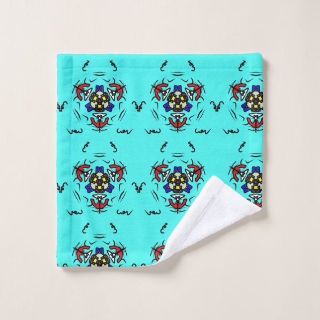 Mandala Luxe Turquoise" (Gant de toilette)