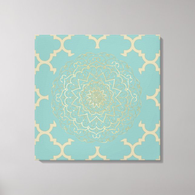 Mandala marocain - Toile enveloppée (Recto)