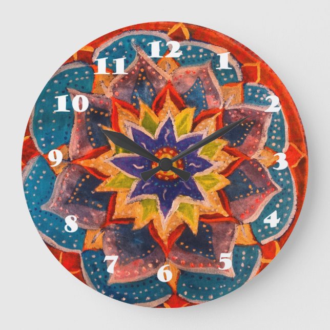 Mandala, Meditation Wall Clock (Front)