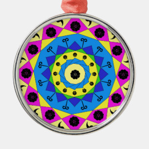 Mandala Metal Ornament