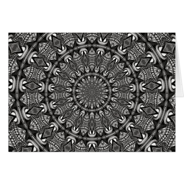 Mandala monochrome (Devant horizontal)