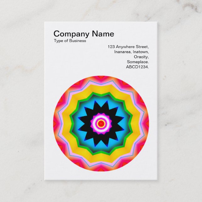 Mandala Motif 011 Business Card (Front)