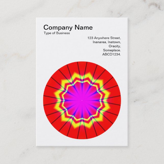 Mandala Motif 014 Business Card (Front)