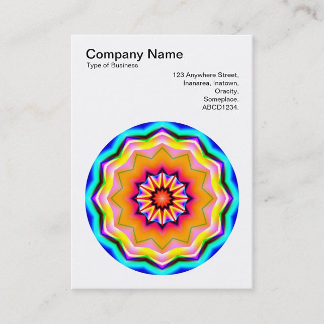 Mandala Motif 016 Business Card (Front)