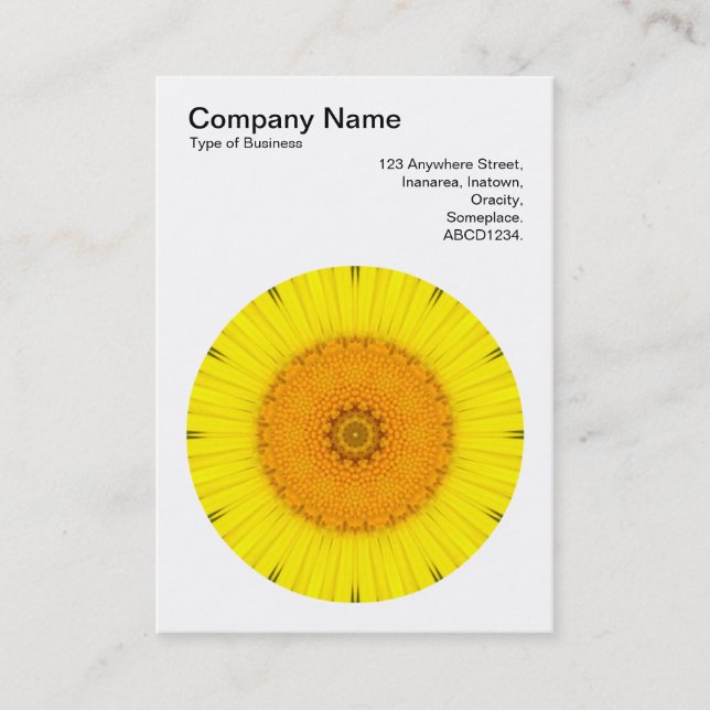 Mandala Motif 017 Business Card (Front)